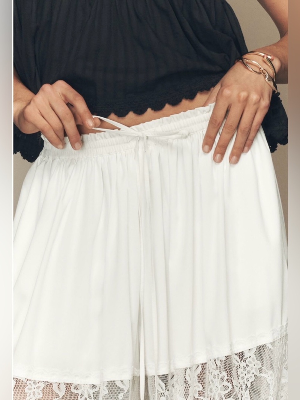 Anthropologie Forever That Girl Lace Balloon Pants, MED NWT - Picture 5 of 5